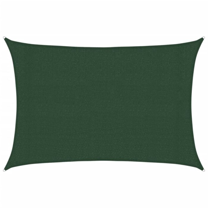 Voile d'ombrage 160 g/m² Vert foncé 3x4 m PEHD – Image 9