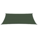 Voile d'ombrage 160 g/m² Vert foncé 3x4,5 m PEHD – Image 2