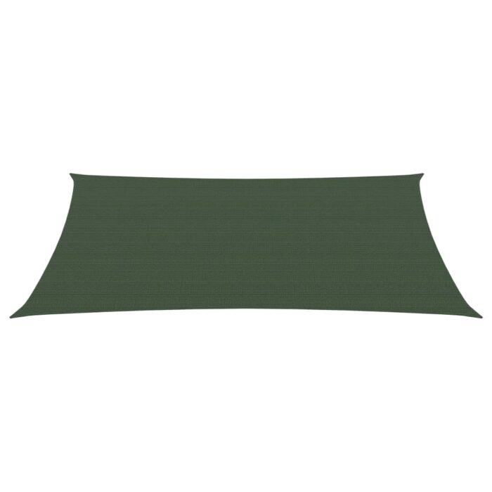 Voile d'ombrage 160 g/m² Vert foncé 3x4,5 m PEHD – Image 2