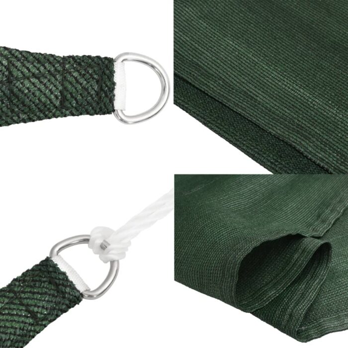 Voile d'ombrage 160 g/m² Vert foncé 3x4,5 m PEHD – Image 6