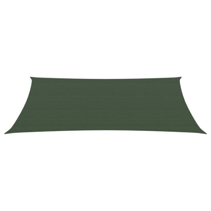 Voile d'ombrage 160 g/m² Vert foncé 3x5 m PEHD – Image 2