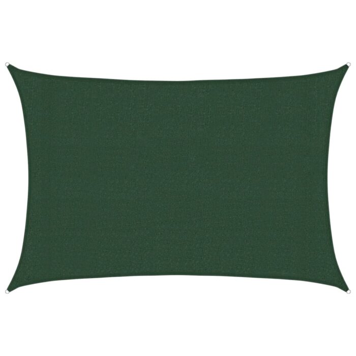 Voile d'ombrage 160 g/m² Vert foncé 3x5 m PEHD – Image 9