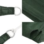 Voile d'ombrage 160 g/m² Vert foncé 3x6 m PEHD – Image 6