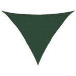 Voile d'ombrage 160 g/m² Vert foncé 3,5x3,5x4,9 m PEHD – Image 9