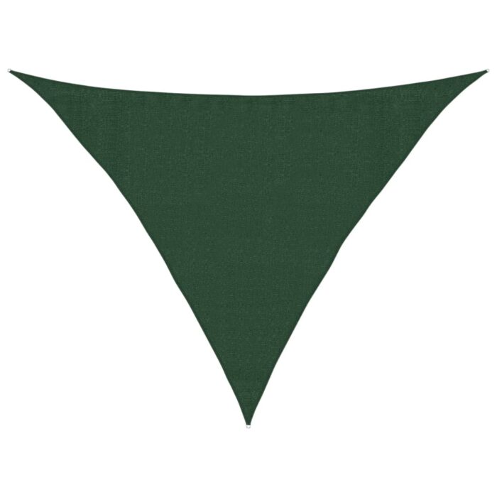 Voile d'ombrage 160 g/m² Vert foncé 3,5x3,5x4,9 m PEHD – Image 9
