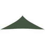 Voile d'ombrage 160 g/m² Vert foncé 4x4x4 m PEHD – Image 2