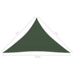 Voile d'ombrage 160 g/m² Vert foncé 4x4x5,8 m PEHD – Image 5