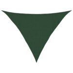 Voile d'ombrage 160 g/m² Vert foncé 4x4x5,8 m PEHD – Image 9
