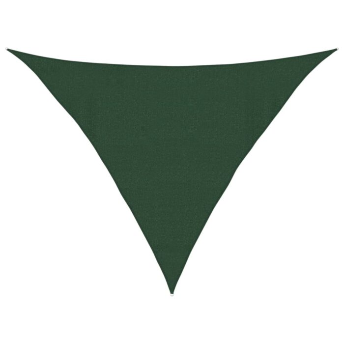 Voile d'ombrage 160 g/m² Vert foncé 4x4x5,8 m PEHD – Image 9