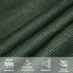 Voile d'ombrage 160 g/m² Vert foncé 4x5x5 m PEHD – Image 9
