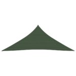 Voile d'ombrage 160 g/m² Vert foncé 5x6x6 m PEHD – Image 2