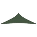 Voile d'ombrage 160 g/m² Vert foncé 5x5x6 m PEHD – Image 2