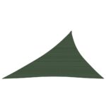 Voile d'ombrage 160 g/m² Vert foncé 4x5x6,8 m PEHD – Image 2