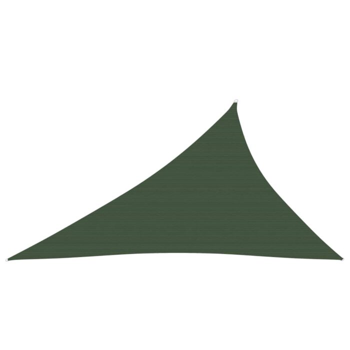 Voile d'ombrage 160 g/m² Vert foncé 4x5x6,8 m PEHD – Image 2