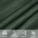 Voile d'ombrage 160 g/m² Vert foncé 4x5x6,8 m PEHD – Image 9