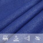 Voile d'ombrage 160 g/m² carré bleu 7x7 m PEHD – Image 3