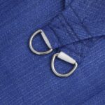 Voile d'ombrage 160 g/m² carré bleu 7x7 m PEHD – Image 4