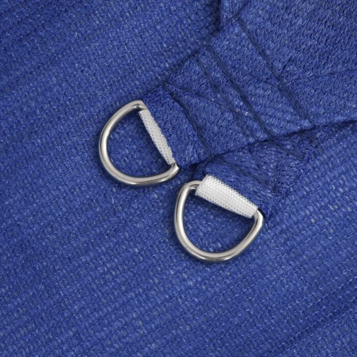 Voile d'ombrage 160 g/m² carré bleu 7x7 m PEHD – Image 4
