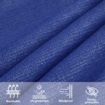 Voile d'ombrage 160 g/m² Bleu 2,5x4,5 m PEHD – Image 9