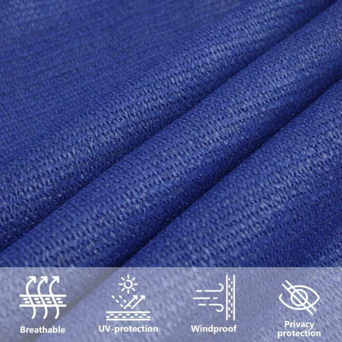 Voile d'ombrage 160 g/m² Bleu 2,5x4,5 m PEHD – Image 9