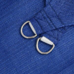 Voile d'ombrage 160 g/m² rectangulaire bleu 6x7 m PEHD – Image 4