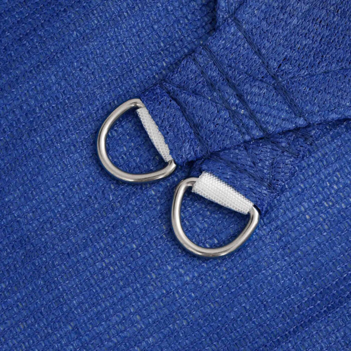 Voile d'ombrage 160 g/m² rectangulaire bleu 6x7 m PEHD – Image 4