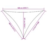 Voile d'ombrage 160 g/m² triangulaire bleu 4x4x5,8 m PEHD – Image 8