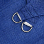 Voile d'ombrage 160 g/m² triangulaire bleu 4x5x5 m PEHD – Image 3