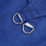 Voile d'ombrage 160 g/m² trapèze bleu 4/5x3 m PEHD – Image 3