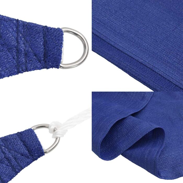 Voile d'ombrage 160 g/m² trapèze bleu 4/5x4 m PEHD – Image 4