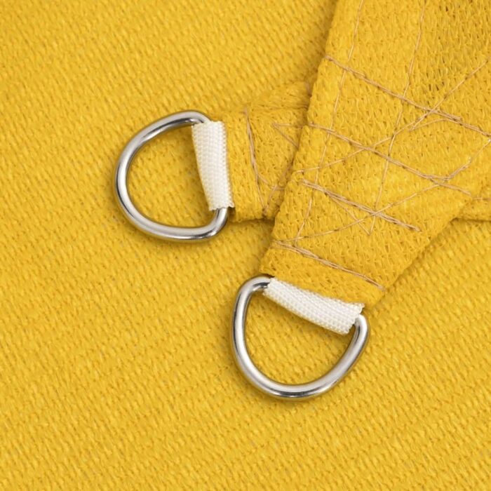 Voile d'ombrage 160 g/m² carré jaune 7x7 m PEHD – Image 3