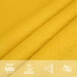 Voile d'ombrage 160 g/m² carré jaune 7x7 m PEHD – Image 5