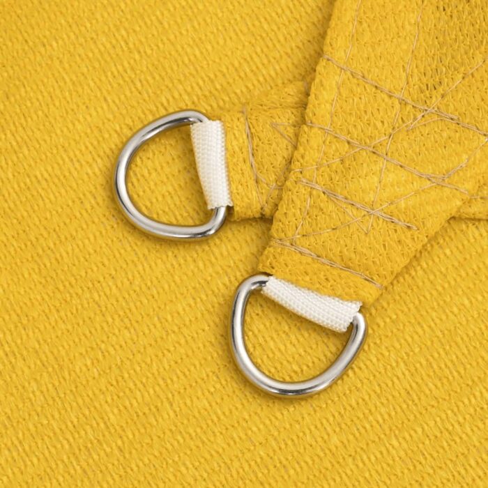 Voile d'ombrage 160 g/m² rectangulaire jaune 2x4,5 m PEHD – Image 3