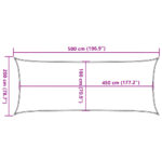 Voile d'ombrage 160 g/m² Jaune 2x5 m PEHD – Image 8