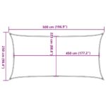 Voile d'ombrage 160 g/m² Jaune 2,5x5 m PEHD – Image 8