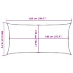Voile d'ombrage 160 g/m² Jaune 3x6 m PEHD – Image 8