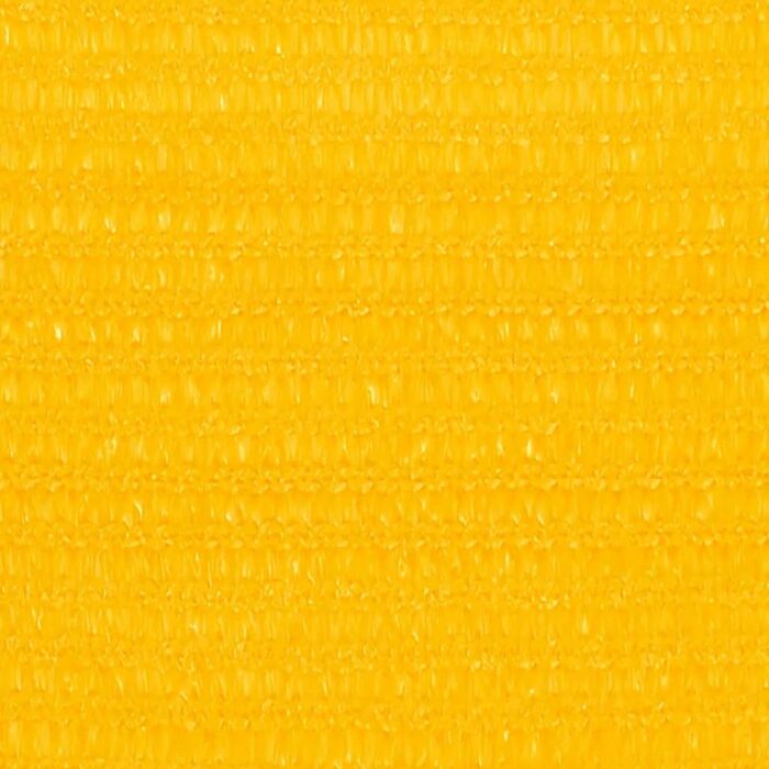 Voile d'ombrage 160 g/m² rectangulaire jaune 4x7 m PEHD – Image 4