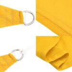 Voile d'ombrage 160 g/m² trapèze jaune 4/5x3 m PEHD – Image 4