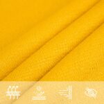Voile d'ombrage 160 g/m² trapèze jaune 4/5x3 m PEHD – Image 5