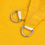 Voile d'ombrage 160 g/m² trapèze jaune 4/5x4 m PEHD – Image 3