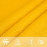 Voile d'ombrage 160 g/m² trapèze jaune 4/5x4 m PEHD – Image 5