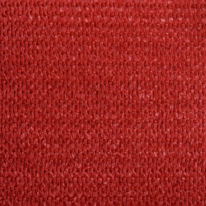 Voile d'ombrage 160 g/m² Rouge 2x4 m PEHD – Image 7