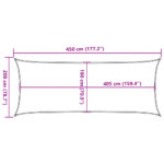 Voile d'ombrage 160 g/m² Rouge 2x4,5 m PEHD – Image 8