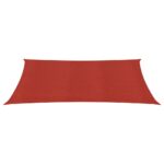 Voile d'ombrage 160 g/m² Rouge 5x6 m PEHD – Image 2