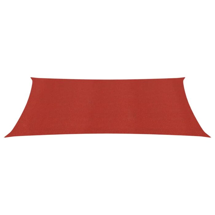 Voile d'ombrage 160 g/m² Rouge 5x6 m PEHD – Image 2