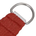 Voile d'ombrage 160 g/m² Rouge 3,5x3,5x4,9 m PEHD – Image 3