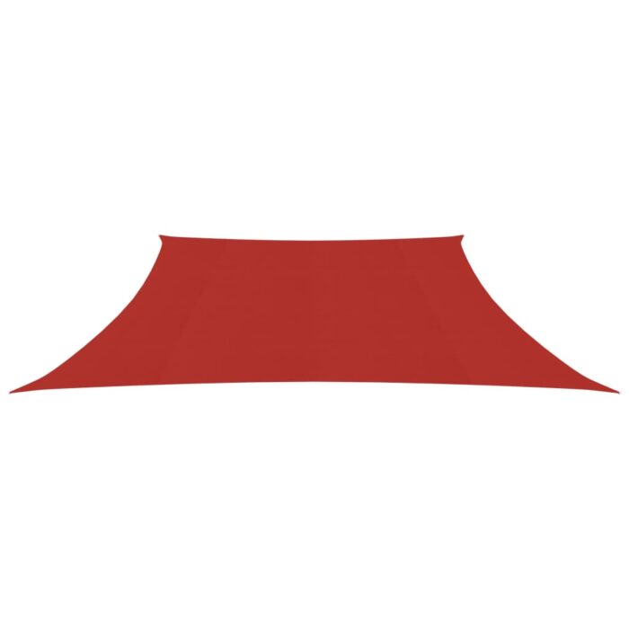Voile d'ombrage 160 g/m² Rouge 4/5x3 m PEHD – Image 2