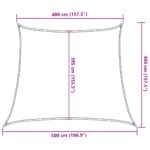 Voile d'ombrage 160 g/m² Rouge 4/5x4 m PEHD – Image 8