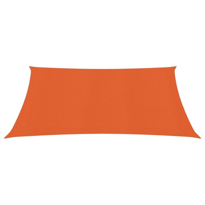 Voile d'ombrage 160 g/m² Orange 2x2 m PEHD – Image 2