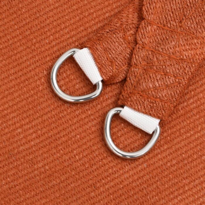 Voile d'ombrage 160 g/m² carré orange 6x6 m PEHD – Image 4